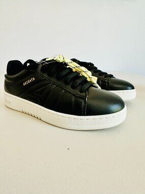 NEW AXEL ARIGATO HOOPER BLACK AND WHITE VEGAN COLLECTION SNEAKERS SIZE 6